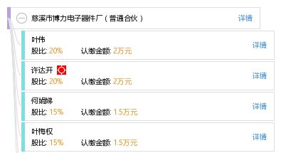 慈溪市博力電子器件廠 普通合伙