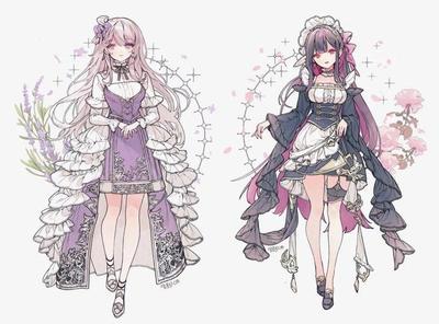 萌力全開！動(dòng)漫少女華麗禮服服飾設(shè)計(jì)素材分享與應(yīng)用指南